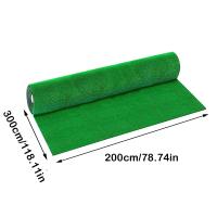 Tela De Hierba Artificial 9.85FT Apariencia Natural Alfombra Sintética Verde Para Interior Exterior Jardín Terraza Juego De Niños - details 4
