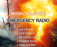 Radio De Emergencia Portátil 2025 Con Carga Solar Y Manivela 4000mAh Radio De Clima AM/FM/NOAA Alerta SOS Alarma Radio De Sobrevivencia - details 0