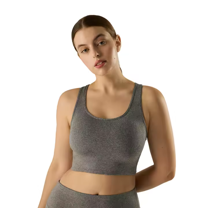 Ysabel Mora - Sujetador deportivo detalle espalda sujeción ligera gris - 1