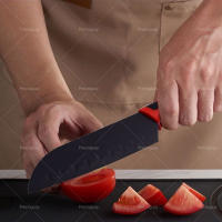 Cuchillo de cocinero profesional para cortar todo tipo de alimentos. Hoja con mango ergonómico de acetal - details 1