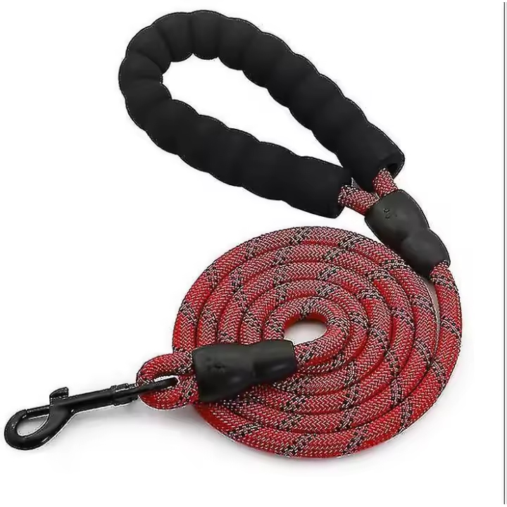 Correa de Perro Roja L de Nylon Reflectante para Mascotas - 1