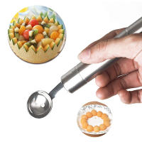 1PCS Herramienta Para Frutas Y Verduras Melón Scoop De Acero Inoxidable Herramienta DIY Para Hacer Bolas De Fruta Con Diseño De Sandía - details 4