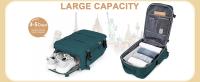 Mochila de Viaje 40x20x25 cm - Aprobada como Mochila de Cabina para Ryanair, EasyJet, Vueling y Aerolíneas Low Cost - Diseño Antirrobo con Cremalleras Seguras - Resistente al Agua y Duradera - Ideal para Hombre y Mujer - Compartimento Acolchado para Portá - details 5