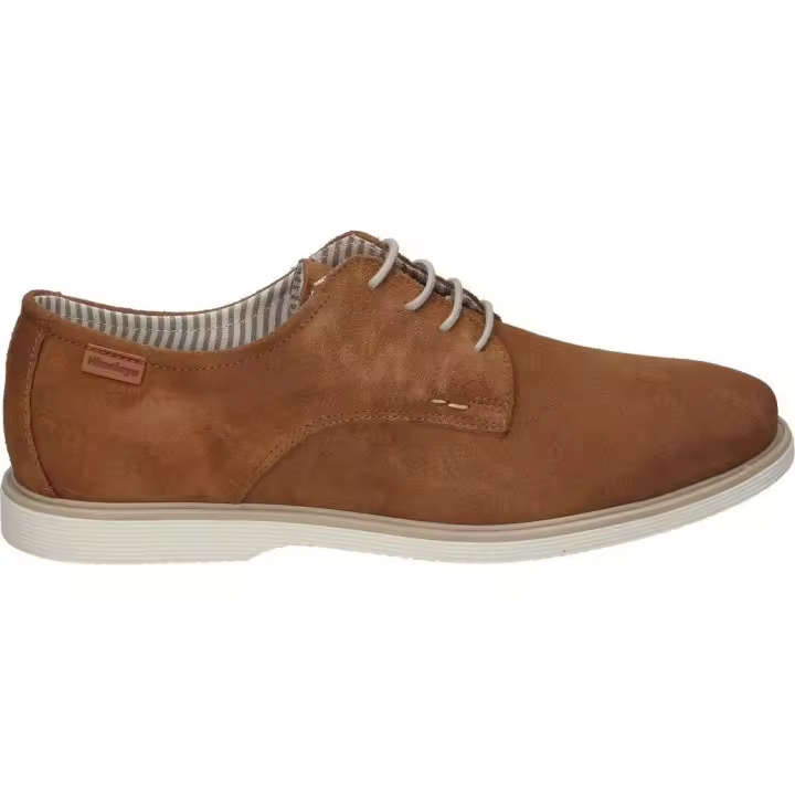 HIMALAYA | Zapatos Himalaya para hombre 3201 zapatilla para vestir caballero color marron de piel con cordones - 1