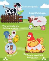 Juguete Sensorial De Montessori Para Niños Busy Board Con Historias De Animales De La Granja Juego Educativo Para El Desarrollo De Los Dedos Y Aprendizaje Preescolar Actividades De Viaje - details 4