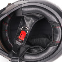 Casco Retro Desmontable Para Motocicleta Y Bicicleta Con Libera Rápida ABS Casco De Carrocería Completa Negro Mate Estilo Modular Clásico Profesional Unisex - details 8