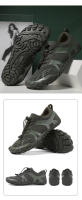 Nuevos zapatos de senderismo de cinco dedos para exteriores, zapatos de escalada todoterreno gruesos para hombres, zapatos de senderismo transpirables, zapatos para vadear arroyos - details 18