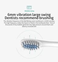 Cepillo De Dientes Eléctrico Sonic Para Adultos IPX7 Impermeable Cabeza De Cepillo DuPont Recargable Por USB Limpieza De Alta Frecuencia 6 Modos De Limpieza - details 0
