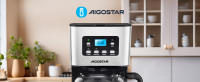 Aigostar Darcy X - Cafetera de Goteo con Temporizador Programable, 950W,1.5L(12 Tazas),Pantalla LCD, Filtro Reutilizable, Auto Apagado, Función Mantener Caliente. Función Auto Limpieza (Descalcificación) - details 0