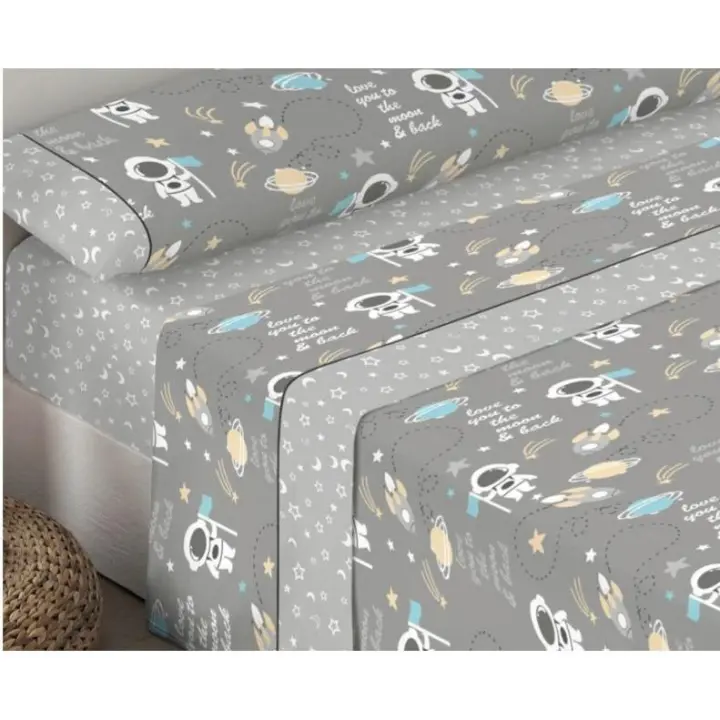JIMENÉZ HOME - Juego de Sabanas Verano Infantiles 90x190/200cm - 50% Algodón 50% Poliéster - 3 Piezas Bajera, Encimera, 1 Funda de Almohada - GRAN CALIDAD - 1