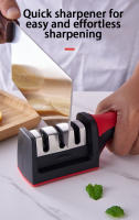 Afilador De Cuchillos De 3 Segmentos Para Cocina Multifuncional Portátil Con Piedra De Afilar Negra Herramienta De Afilado Para Cocina - details 2