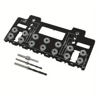 Kit De Localizador De Agujeros Para Madera Con Guía De Perforación Straight Juego De Juego De Herramientas Manuales De Aluminio - details 4