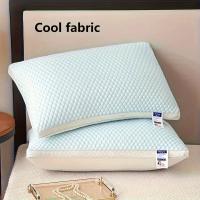 Almohada De Verano Fresca Y Transpirable Con Borde 3D Alta Dureza Para Hogar Y Hotel Malla De Encaje Suave Y Confortable Para Descanso Y Viajes - details 5