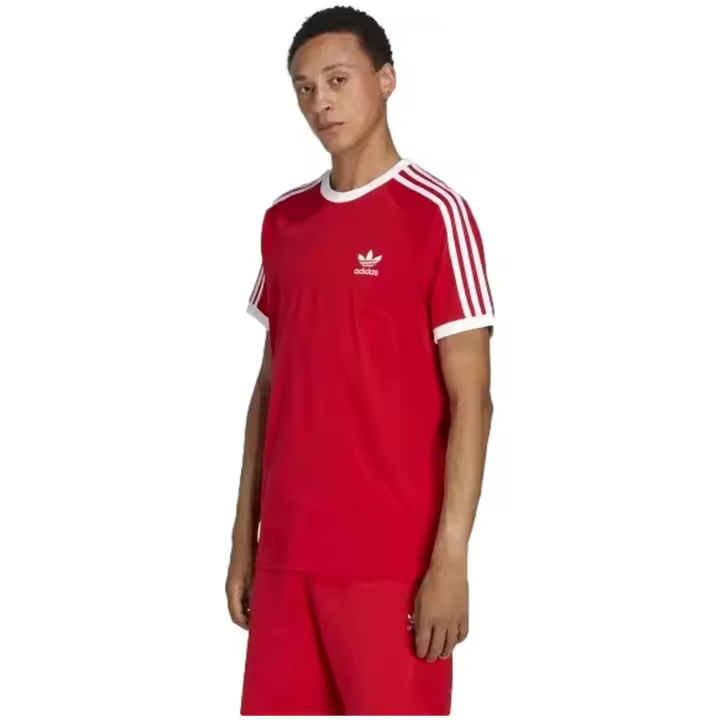 Camiseta de Manga Corta Adidas 3-Stripes Tee Betsca para hombre en color rojo - 1
