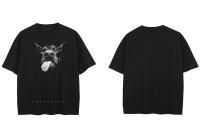 Camiseta De Algodón Para Hombre 2024 Estilo Callejero Gráfico De Animal Doberman Hipster Camiseta Unisex Negra Hip Hop - details 2