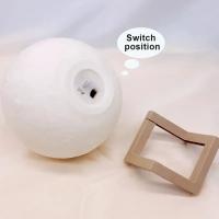 Lámpara De Luna LED 8cm Luz Nocturna Con Base Regalo Para Niños Decoración Para Dormitorio Luz Nocturna Con Estrellas - details 4
