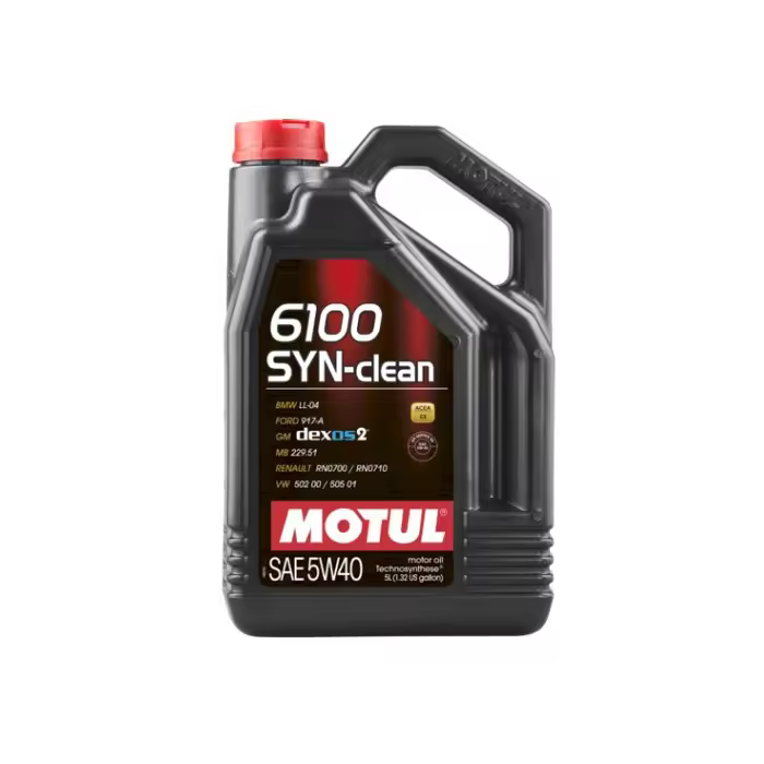 Aceite Motul 6100 Syn-clean 5w40 C3 5l   Ce U - 1