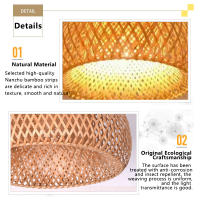 Lámpara De Techo De Bambú Moderna Y Sencilla Estilo Chino Tejida a Mano E27 Para Iluminación De Sala De Estar Y Comedor Decoración Del Hogar - details 10
