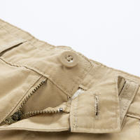 Shorts De Verano Para Hombres Con Múltiples Bolsillos Pantalones Casuales De Algodón Resistente a La Wear Oversized Longitud De Rodilla Workwear - details 12