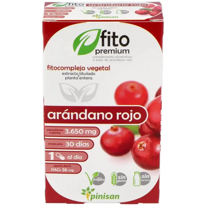 Fito Premium - Arandano Rojo - Pinisan - 30 Cápsulas - 1