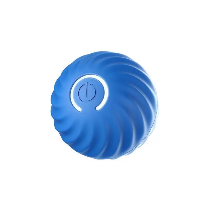 Pelota que rebota para perros automática, juguete interactivo inteligente para perros, juguetes para perros con movimiento duradero, juguetes automáticos con bolas rodantes, recargable por USB, azul - 1