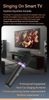 Micrófono Inalámbrico Para Coche Con Receptor Compañero De Karaoke 3.5MM AUX Estéreo HIFI Luz Colorida RGB Efectos De Sonido Mixer Sistema Compatible Con Varios Dispositivos - details 4