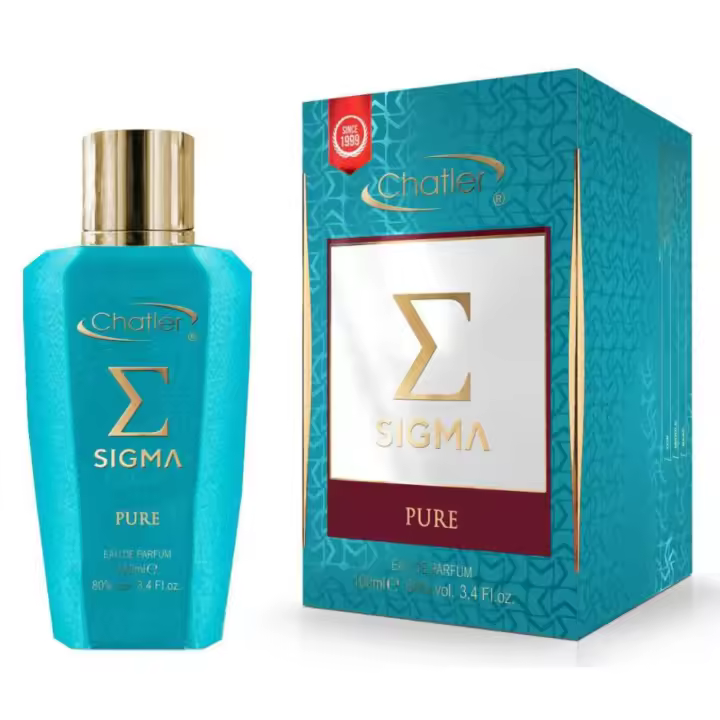 EAU DE PARFUM SIGMA PURE UNISEX 100ML---- MARCA CHATLER----- Fragancia Duradera 8 horas-----SUPER NOVEDAD - 1