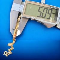 Pulsera Esclava Barbada 17 cm Oro 18 Kilates con certificado de Calidad - details 2