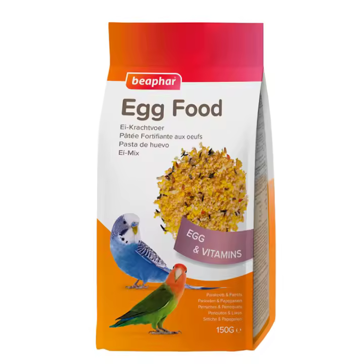 Beaphar Pasta de Huevo para Periquitos Agapornis y Cotorras 1kg - 1