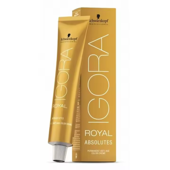 Schwarzkopf Professional Crema Colorante Permanente Igora Royal Absolutes 60ml - 6.70 Rubio Oscuro Cobrizo Natural - 1