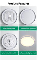 Módulo De Luz Techo LED Redondo Panel De Luz LED 12W-72W Reemplazo Lámpara LED Retroiluminada Blanca Fría Fuente De Alimentación AC 220V-240V - details 3