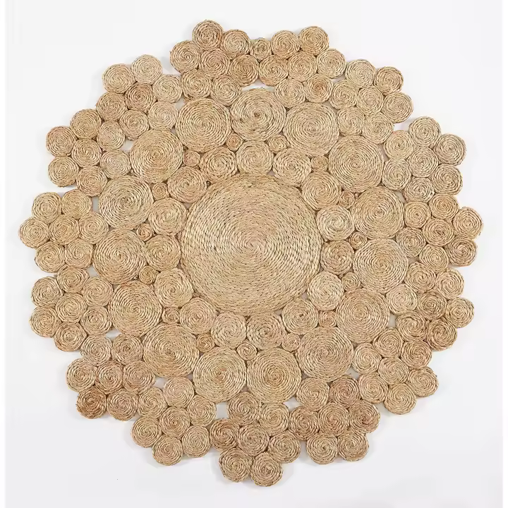 Alfombra Yute Natural 2 Ø150 CM - Parentesi Quadra - 1