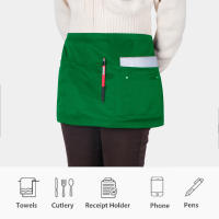 Apariencia Corta Para Servidor Con Varios Bolsillos Y Hebilla Estriada Unisex Medio Apariencia Para Waiter - details 17