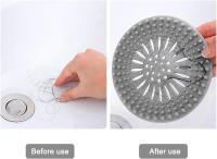 4PCS Sink Ter Silicona, Cubiertas de drenaje de ducha, Catcher Ter de pelo, Ter de baño con ventosa, Ter de pelo universal para fregadero de baño de cocina - details 2