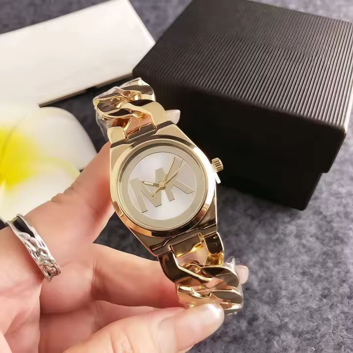 Reloj Michael-Kors Wren para mujer, acero inoxidable MK9687 Oro - 1