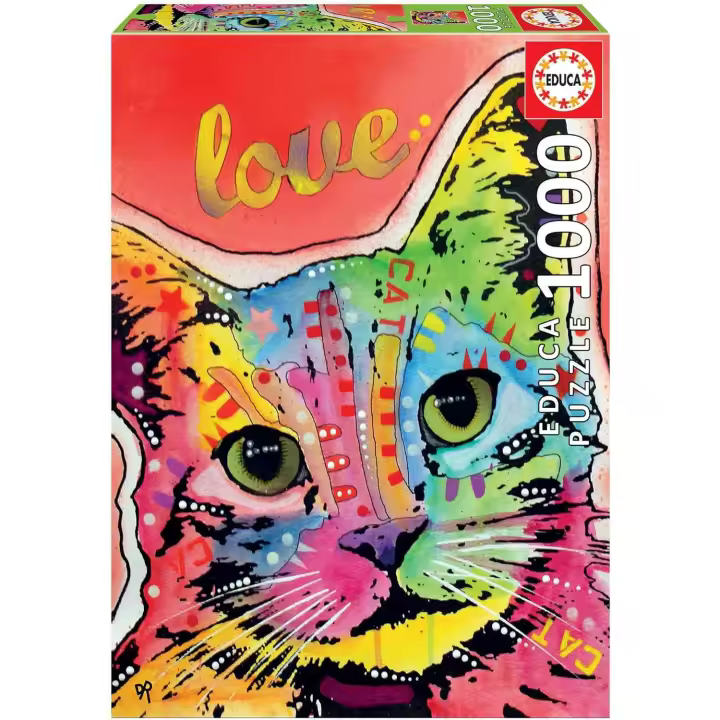 Educa Puzzle 1000 Tilt Cat Love Educa 19257 - 1