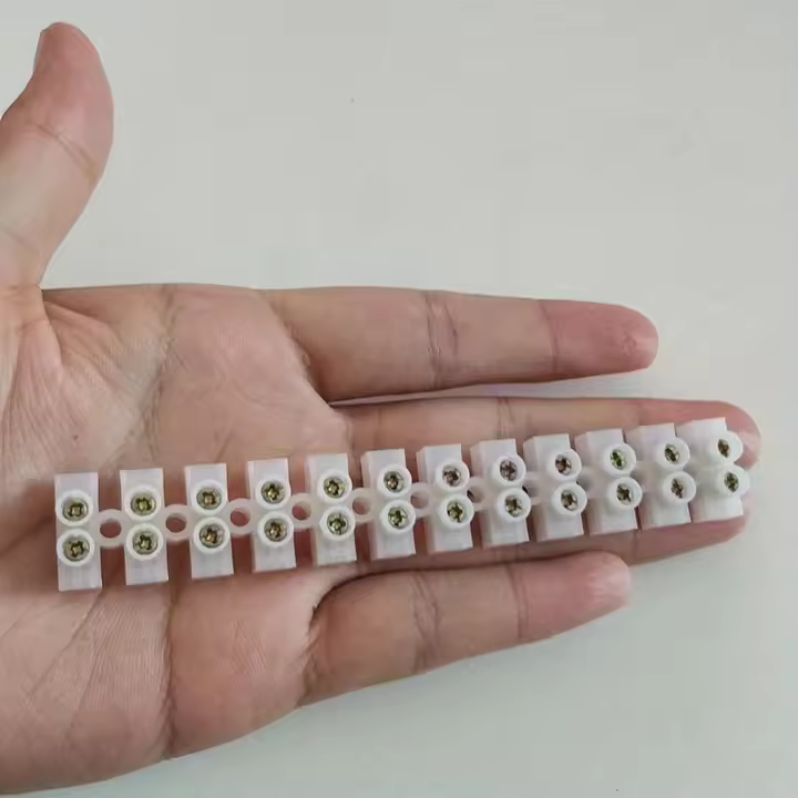 2Pcs Bloque De Terminales De Tornillo Con Barreira De 12 Maneras Conector De Cable Para Electrónica Y Electricidad - 1