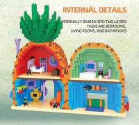 Bloques De Construcción SpongeBob SquarePants Serie Krusty Krab Casa De Piña Estatua De Piedra Modelo Para Niños Juguetes DIY Regalos De Fiestas - details 3