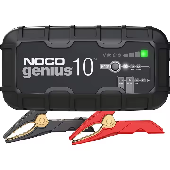 NOCO GENIUS10 EU Cargador de baterías de 10A para baterías de 6V/12V con función de mantenimiento y desulfuración - 1
