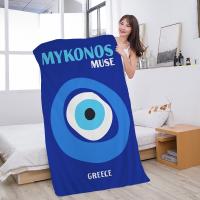 Toalla De Playa Microfibra Absorbente Suave Para Montañismo Yoga Natación Correr Toalla De Algodón Tejida Combinada Toalla De Baño Miami Beach Ibiza Capri Bondi Mykonos - details 3