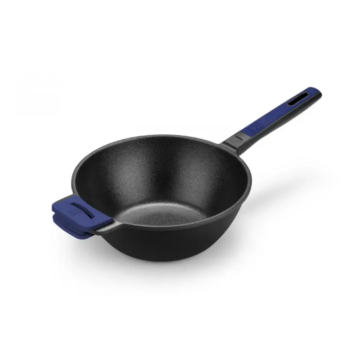 Bra - Wok Advanced 28 cm, Resistente, Apto Inducción, Saltear y Freir Alimentos, Aluminio Fundido, Mango Ergonómico - 1
