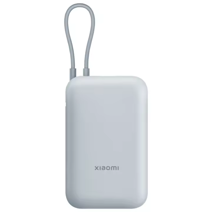 Xiaomi Power Bank 10000mAh Integrated Cable - Pocket Edition 22.5W, Powerbank Compacto con Cable Tipo-C y USB, Carga Rápida - 1