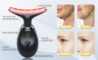 Instrumento De Rejuvenecimiento De La Piel 7 En 1 Levantamiento Y Acondicionamiento Anti Envejecimiento Para Arrugas Del Cuello Masajeador Facial Belleza USB CABLE Acrylic - details 2