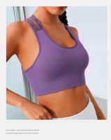 New Women's Seamless Yoga Tank Top with Eight Straps Cross Solid Color High Elastic Sports Bra and Bra Free Fitness Tank Top - details 12