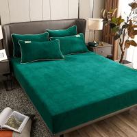 Sábana Ajustable De Velours Suave Y Elástica Protección De Matrícula De Cama Para Invierno Mantener Caliente Sábana De Cama De Poliéster 300TC - details 4