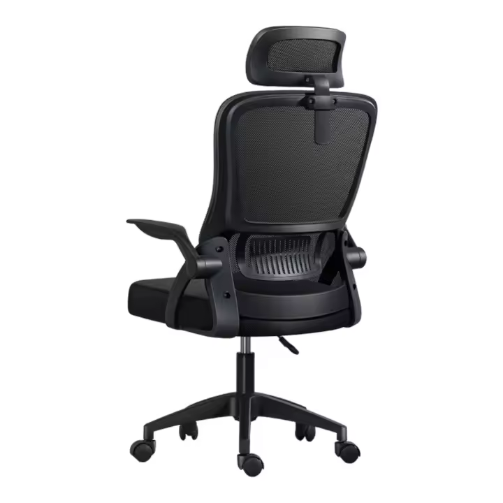 Silla de Oficina, para Gaming, Escritorio Ergonómica con Reposacabezas, Ajustable y con Soporte Lumbar  Respaldo de Malla Transpirable  Reposabrazos Abatibles de 90°  Giratoria 360° (SF168-001 6190) - 1