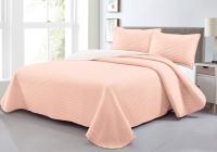 Colcha Bouti de Verano Reversible Lisa en Rosa/Blanca  | Acolchada Fina y Termosellada | Incluye Fundas de Cojín Mommata - details 2