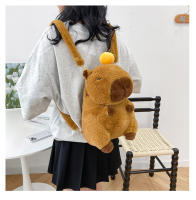 Mochila De Peluche Capybara Kawaii Moda Muñeco De Peluche Bolsa Para Niños Bolsa De Hombro Mini Mochila Regalo Para Novia - details 9