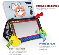 Libro De Tela Para Bebé Con Espejo Distorsionador Juguete Educativo Montessori Interactivo Para Niños Cuaderno De Dibujos Animados - details 2