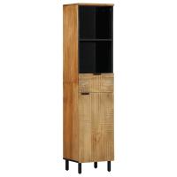 vidaXL Mueble de baño de madera maciza de mango marrón 38x33x160 cm - details 0